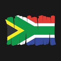 vlagborstel van zuid-afrika vector