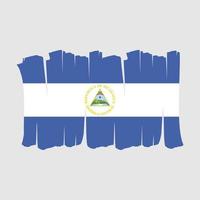 nicaragua vlag borstel vector