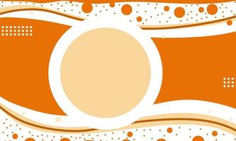 behang of achtergrond abstract oranje kleur in vlak ontwerp vector