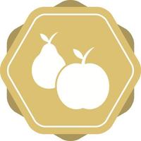 mooi fruit glyph vector icoon