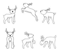 vector illustratie van hert springen