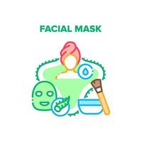 gezichtsmasker vector concept kleur illustratie