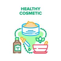 gezonde cosmetische vector concept kleur illustratie