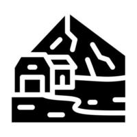 woon- gebouwen in hooglanden icoon vector glyph illustratie