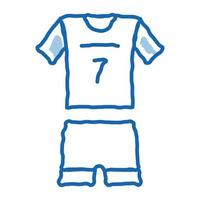 volleybal uniform tekening icoon hand- getrokken illustratie vector