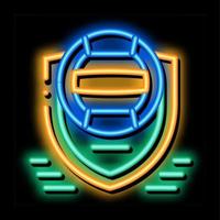 volleybal team embleem neon gloed icoon illustratie vector