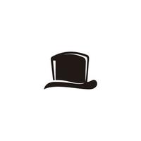 zwart hoed magie logo icoon vector abstract vorm sjabloon modern