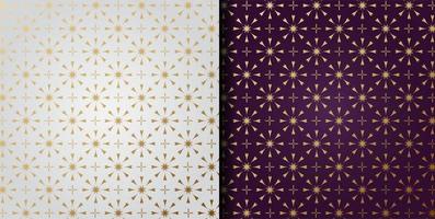luxe geometrische ornament patroon set vector