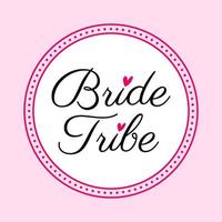 bruid stam bruiloft decoratie partij sticker icoon teken ontwerp vector