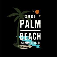 palm strand vector typografie voor t-shirt. perfect voor gemakkelijk stijl