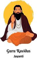 goeroe Ravidas Jayanti vector illustratie