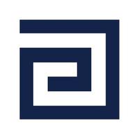 luxe brief een logo ontwerp. elegant meetkundig lijn kromme vector logo. creatief monogram logo illustratie.