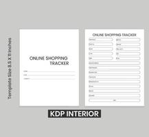 online boodschappen doen tracker kdp vector