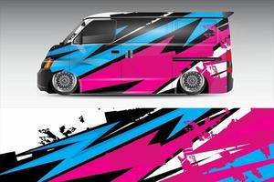 racing auto inpakken vector ontwerp voor voertuig vinyl stickers en automotive bedrijf sticker kleurstelling