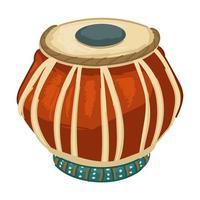 Indisch trommels, oud fashioned muziek- instrumenten vector