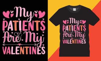 typografie valentijnsdag dag creatief t-shirt ontwerp vector