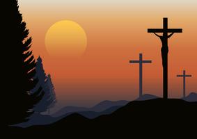 Calvary landschap illustratie vector