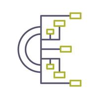 stroomdiagram vector pictogram