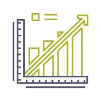 lijn diagram vector icoon