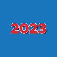 nieuw jaar 2023 logo icoon ontwerp afbeeldingen vector