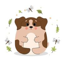 schattig weinig hond, vector hond, huisdieren, huisdier, puppy