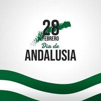 28 februari Andalusië dag. onafhankelijkheid vector