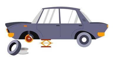 auto Diensten en repareren van voertuigen vervoer vector