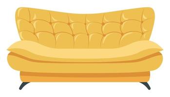 elegant leer sofa voor huis of kantoor interieur vector