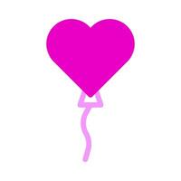 ballon icoon duotoon roze stijl Valentijn illustratie vector element en symbool perfect.