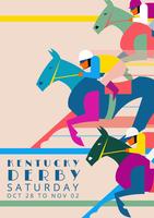 Kentucky Derby partij uitnodiging illustratie vector