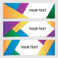 Abstracte geometrische banners collectie vector