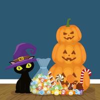 trick or treat - happy halloween-feest vector