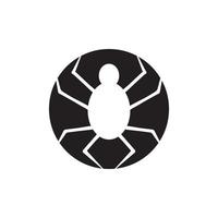 spin logo ontwerp vector