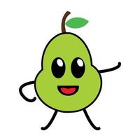 karakter guava logo icoon ontwerp vector