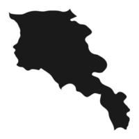 zeer gedetailleerde kaart van Armenië met randen geïsoleerd op de achtergrond vector