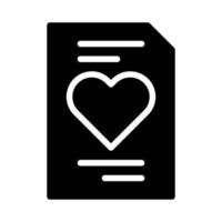 papier icoon helling solide Valentijn illustratie vector element en symbool perfect.