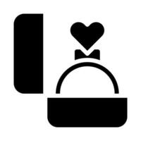 ring icoon helling solide Valentijn illustratie vector element en symbool perfect.