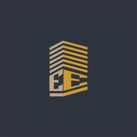 ee eerste monogram echt landgoed logo ideeën vector