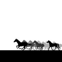 paard gemaakt van paarden. een vector illustratie