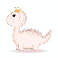 schattig dinosaurus tekenfilm illustratie vector