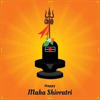 gelukkig maha shivratri Indisch Hindoe festival viering vector illustraties