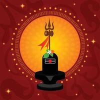 gelukkig maha shivratri Indisch Hindoe festival viering vector illustraties