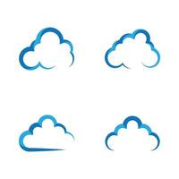 wolk logo afbeeldingen illustratie vector