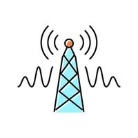 telecommunicatie service kleur pictogram vectorillustratie vector