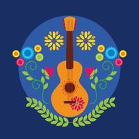 Mexicaans gitaar vectorontwerp vector