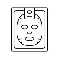 gezichtsmasker lijn pictogram vectorillustratie vector