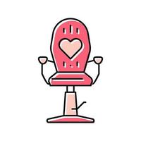 kind kapsel stoel roze kleur pictogram vectorillustratie vector