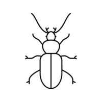 vlo insect lijn pictogram vectorillustratie vector