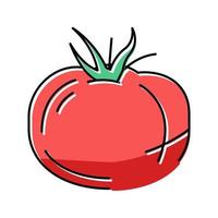 tomaat vitamine groente kleur icoon vector illustratie