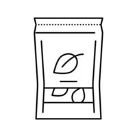 thee vak lijn pictogram vectorillustratie vector